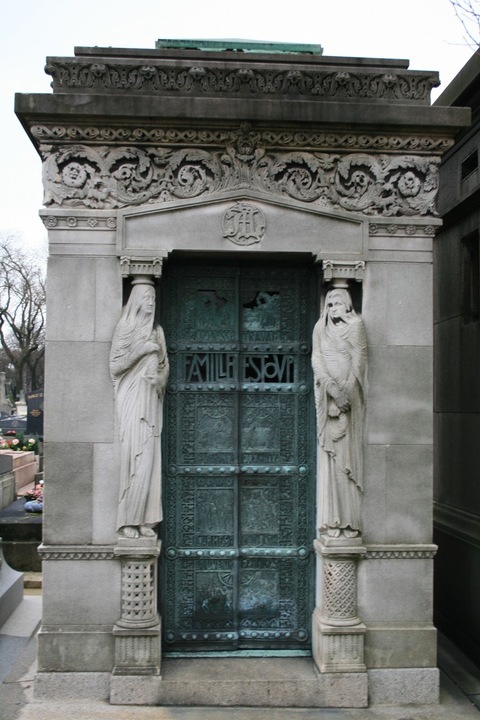 Cimetiere Pere Lachaise Friedhof Paris Chopin Balzac Rossini