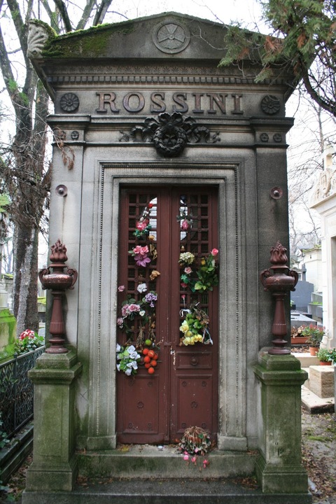 Cimetiere Pere Lachaise Friedhof Paris Chopin Balzac Rossini
