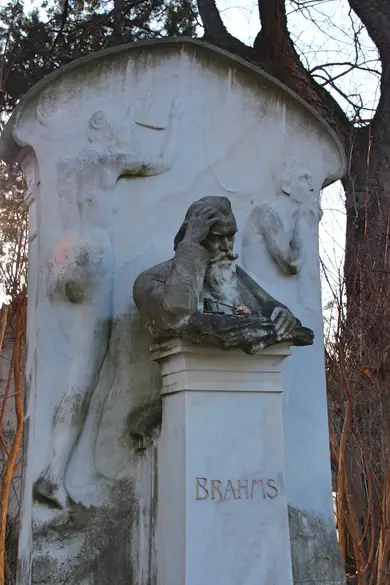 Grab von Johannes Brahms auf dem Zentralfriedhof in Wien