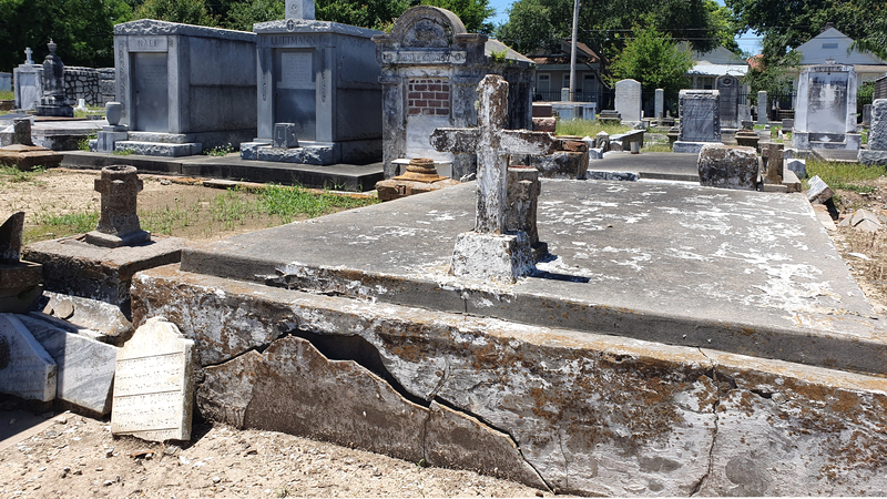 unbekannter Friedhof von New Orleans, verfallener Friedhof von New Orleans