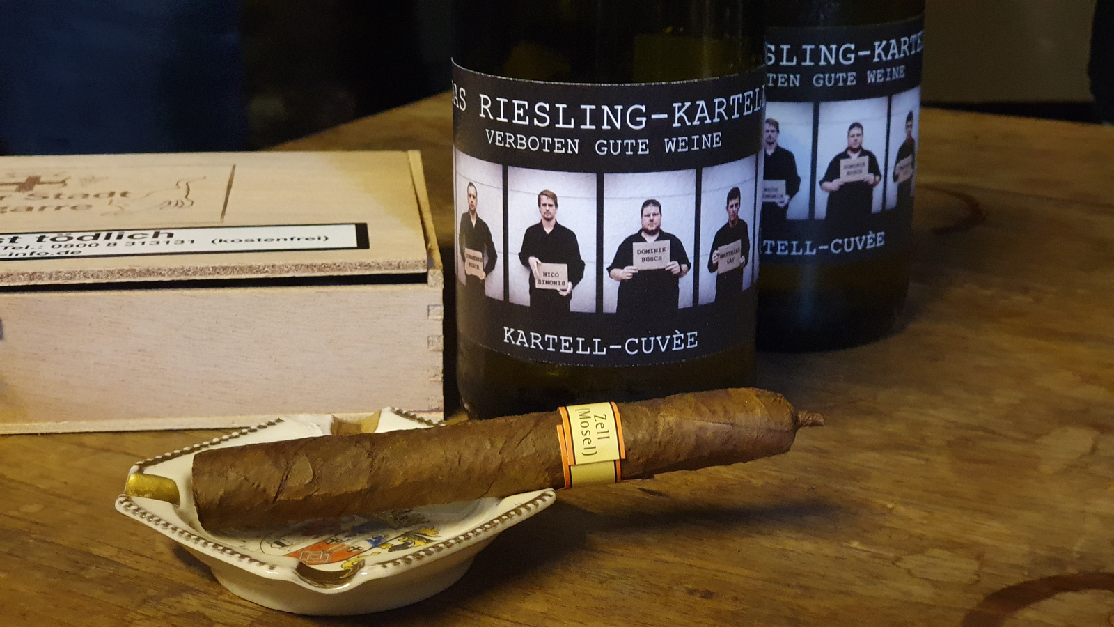 Eine einmalig gute Idee der Jungwinzer von der Mosel - das Riesling-Kartell, ein Cuvée sechs verschiedener Weingüter.