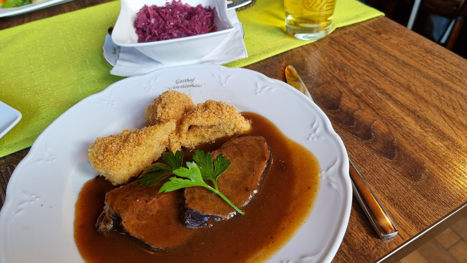 Restaurantempfehlung Vogtland. Das Restaurant Schweizerhaus in Greiz hat hervorragende Küche. 