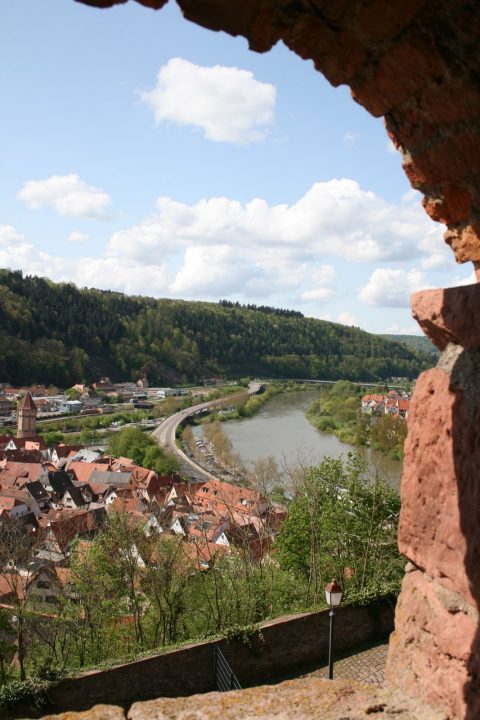 Ausblick von Burg Wertheim, Burg aus Parzival Wolfram von Eschenbach