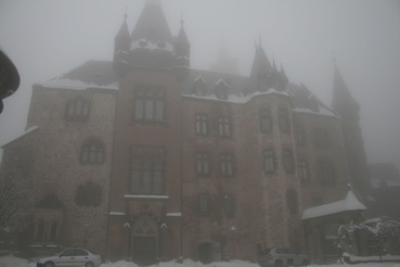 Schloss Wernigerode im Nebel