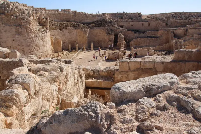 Herodium, Herodion, Ruinen in der Wüste Negev