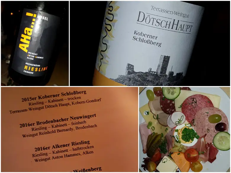 Riesling-Weinprobe, Urlaub an der Mosel, Weinprobe im Hotel Anker, Brodenbach