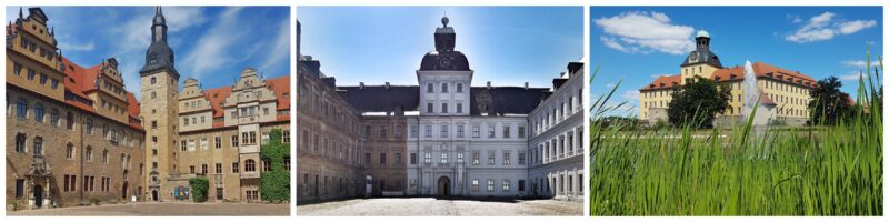 Schlösser in Saale-Unstrut, Schloss Merseburg, Schloss Neu-Augustusburg, Schloss Moritzburg, Weißenfels, Zeitz