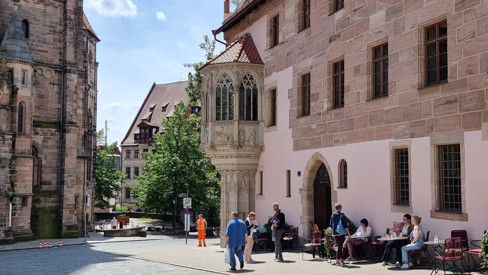 Der Pfarrhof der Sebalduskirche ist ein Geheimtipp für Nürnberg. 