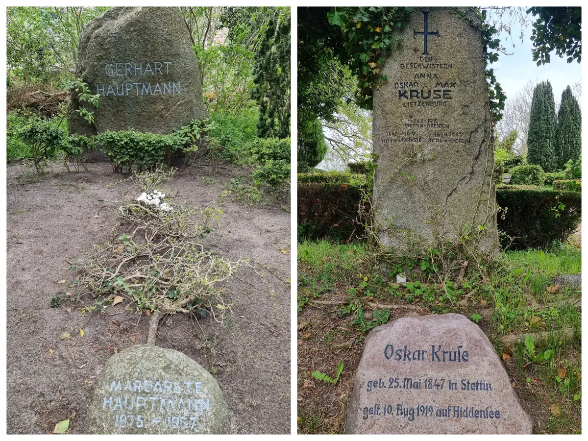 Grab von Gerhart Hauptmann, Grab von Oskar Kruse, Tagesausflug nach Hiddensee