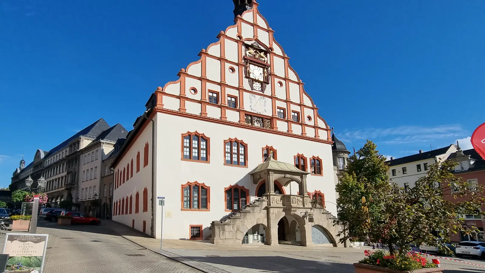 Das Renaissance-Rathaus von Plauen ist eine der wichtigsten Sehenswürdigkeiten von Plauen. 