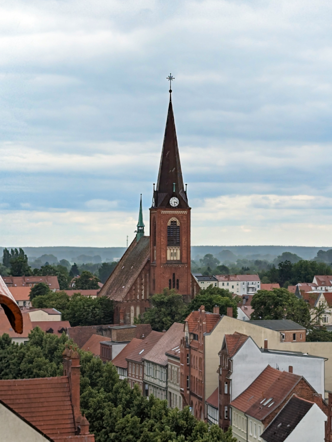Blick auf Stendal von oben, 
Sehenswürdigkeiten Stendal, Tipps für Stendal, Sehenswürdigkeiten Altmark, Ausflugsziele Altmark