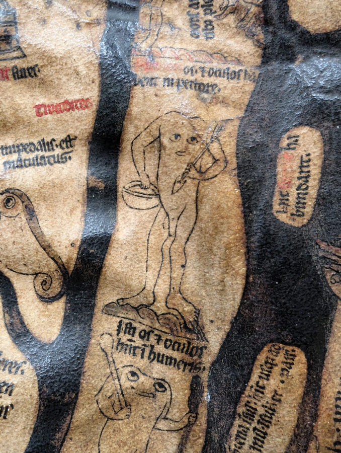 Fabelwesen auf einer mittelalterlichen Weltkarte, Phantastische Wesen auf der Mappa Mundi, Sehenswürdigkeiten von Hereford