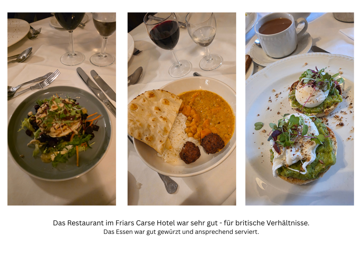 Restaurant Whistle and Nith in Dumfires, im Schlosshotel in Schottland